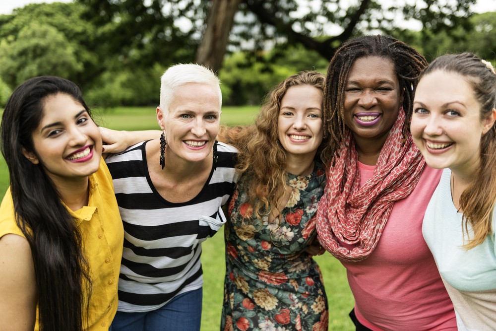 Cancer recovery group smiling